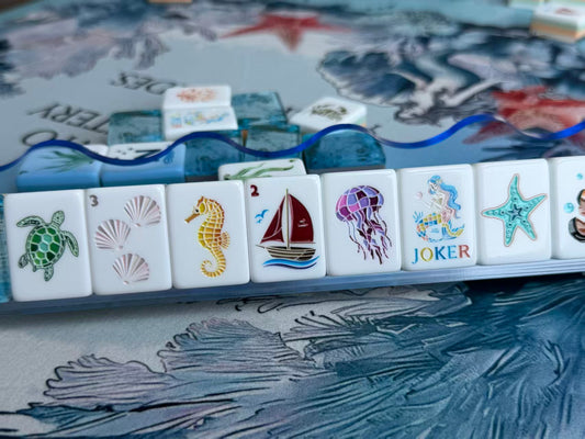 ✧ Little Mermaid Blue Ocean Mystical Mahjong Mat