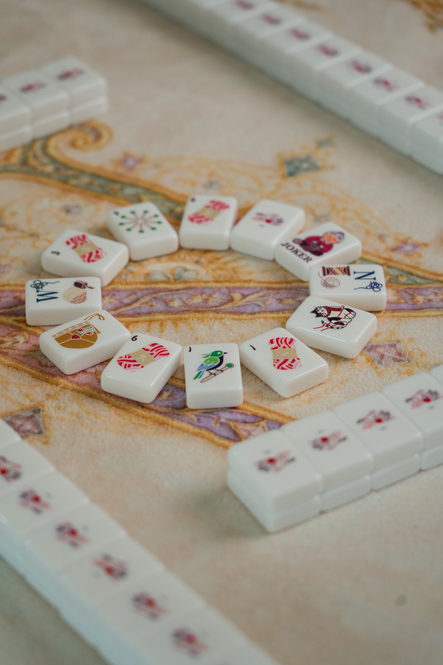 🐾Cozy Nest Cat-Themed Travel Mahjong Set