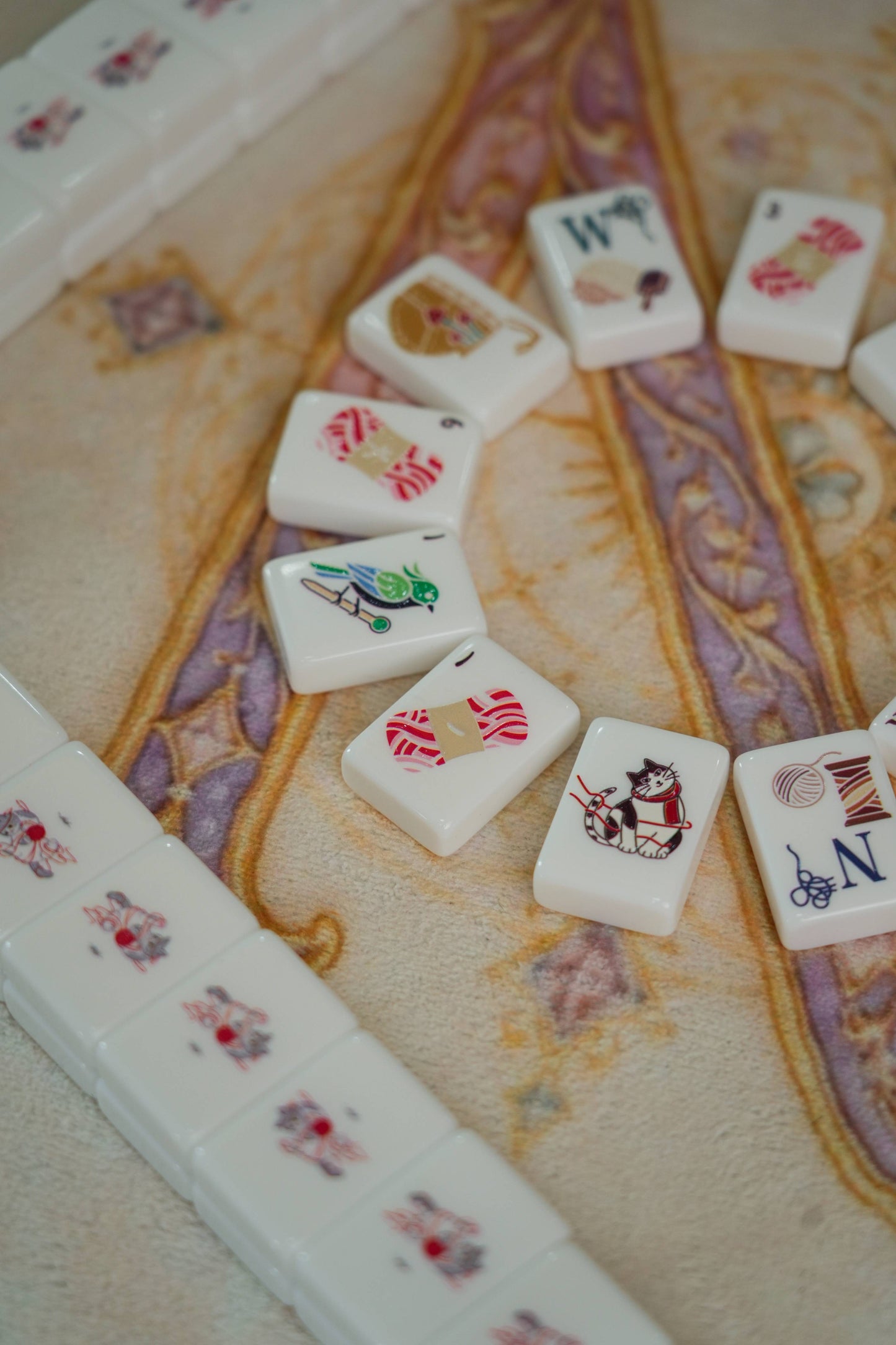 🐾Cozy Nest Cat-Themed Travel Mahjong Set