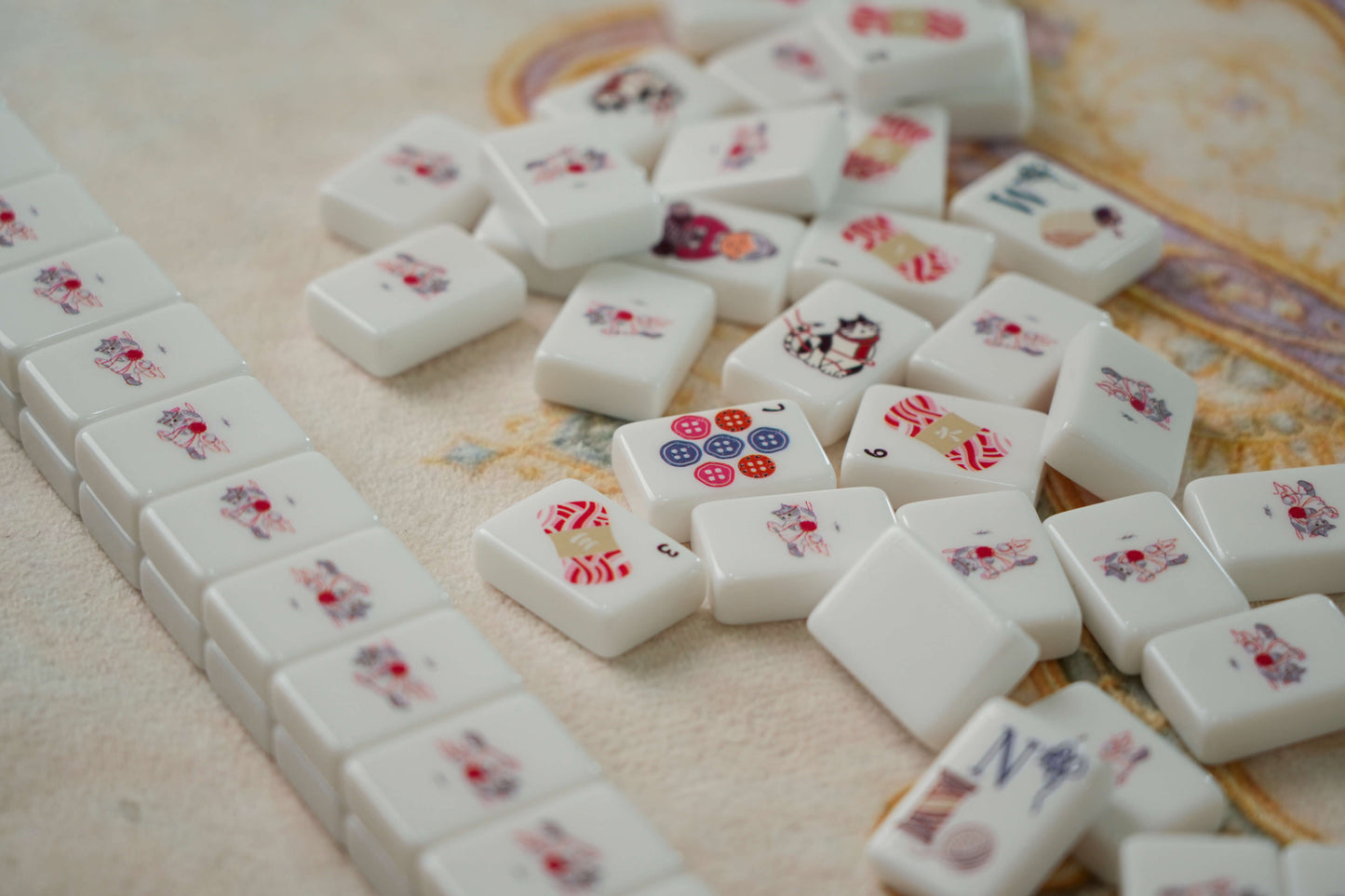 🐾Cozy Nest Cat-Themed Travel Mahjong Set