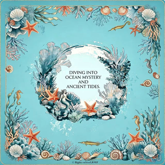 ✧ Little Mermaid Blue Ocean Mystical Mahjong Mat